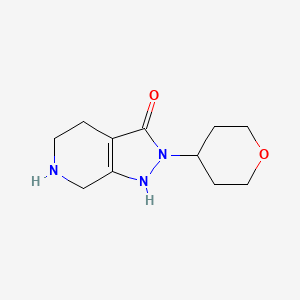 2-(Tetrahydro-2H-pyran-4-yl)-4,5,6,7-tetrahydro-2H-pyrazolo[3,4-c]pyridin-3-ol