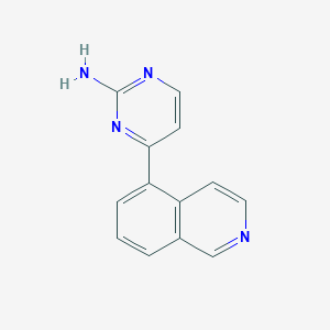 molecular formula C13H10N4 B15067371 4-(Isoquinolin-5-yl)pyrimidin-2-amine 