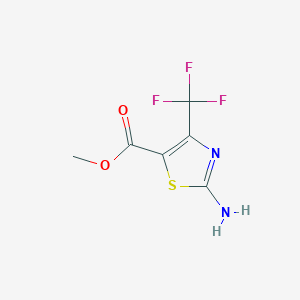 molecular formula C6H5F3N2O2S B15067382 Methyl 2-amino-4-(trifluoromethyl)thiazole-5-carboxylate CAS No. 445-21-6