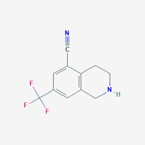 7-(Trifluoromethyl)-1,2,3,4-tetrahydroisoquinoline-5-carbonitrile