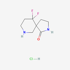 10,10-Difluoro-2,7-diaza-spiro[4.5]decan-1-one hydrochloride