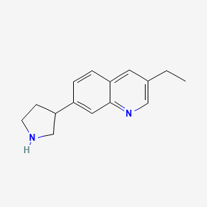 3-Ethyl-7-(pyrrolidin-3-yl)quinoline