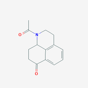 molecular formula C14H15NO2 B15067454 1-acetyl-2,3,9,9a-tetrahydro-1H-benzo[de]quinolin-7(8H)-one 