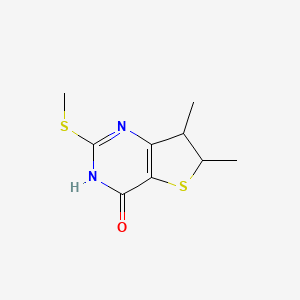 6,7-Dimethyl-2-(methylthio)-6,7-dihydrothieno[3,2-d]pyrimidin-4-ol