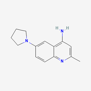 2-Methyl-6-(pyrrolidin-1-yl)quinolin-4-amine