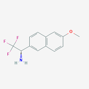 molecular formula C13H12F3NO B1506747 (1S)-2,2,2-Trifluoro-1-(6-methoxy(2-naphthyl))ethylamine 