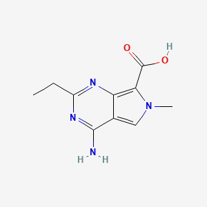 4-Amino-2-ethyl-6-methyl-6H-pyrrolo[3,4-d]pyrimidine-7-carboxylic acid