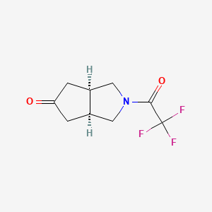 cis-2-(2,2,2-Trifluoroacetyl)hexahydrocyclopenta[c]pyrrol-5(1H)-one