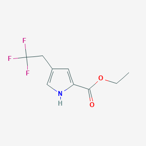 Ethyl 4-(2,2,2-trifluoroethyl)-1H-pyrrole-2-carboxylate