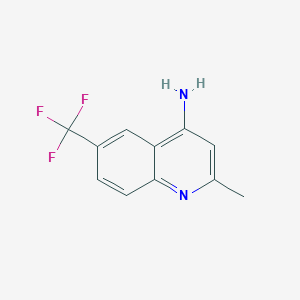 molecular formula C11H9F3N2 B15067554 4-Amino-2-methyl-6-trifluoromethylquinoline CAS No. 948292-54-4