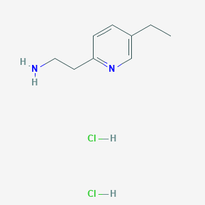 molecular formula C9H16Cl2N2 B15067557 2-(5-Ethylpyridin-2-YL)ethanamine dihydrochloride 