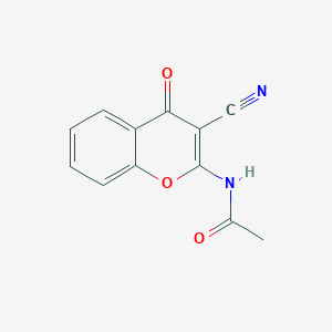 N-(3-Cyano-4-oxo-4H-1-benzopyran-2-yl)acetamide