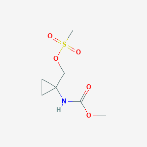 (1-((Methoxycarbonyl)amino)cyclopropyl)methyl methanesulfonate