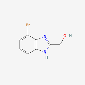 molecular formula C8H7BrN2O B15067577 4-Bromo-2-(hydroxymethyl)benzimidazole 