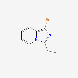 molecular formula C9H9BrN2 B15067605 1-Bromo-3-ethylimidazo[1,5-a]pyridine 