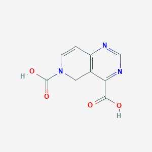 molecular formula C9H7N3O4 B15067608 Pyrido[4,3-d]pyrimidine-4,6(5H)-dicarboxylicacid 