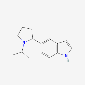 molecular formula C15H20N2 B15067629 5-(1-Isopropylpyrrolidin-2-yl)-1H-indole 