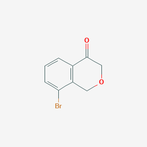 molecular formula C9H7BrO2 B15067652 8-Bromo-isochroman-4-one 