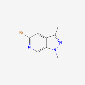 molecular formula C8H8BrN3 B15067656 5-Bromo-1,3-dimethyl-1H-pyrazolo[3,4-c]pyridine 