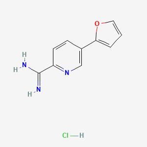 5-(Furan-2-yl)picolinimidamide hydrochloride