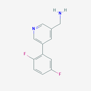 (5-(2,5-Difluorophenyl)pyridin-3-yl)methanamine