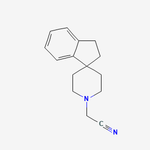 molecular formula C15H18N2 B15067674 2-Spiro[1,2-dihydroindene-3,4'-piperidine]-1'-ylacetonitrile 