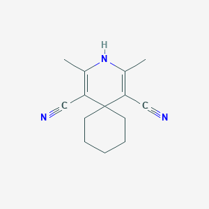 2,4-Dimethyl-3-azaspiro[5.5]undeca-1,4-diene-1,5-dicarbonitrile