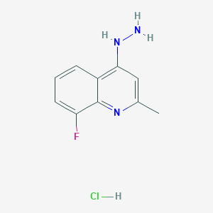 8-Fluoro-4-hydrazino-2-methylquinoline hydrochloride