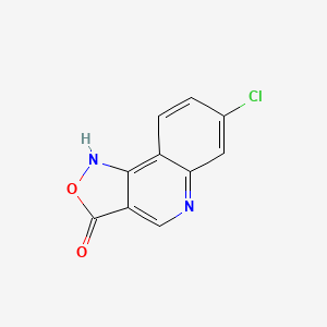 molecular formula C10H5ClN2O2 B15067700 7-Chloroisoxazolo[4,3-c]quinolin-3(1H)-one 