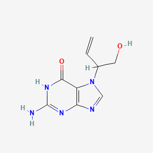 molecular formula C9H11N5O2 B15067706 2-Amino-7-(1-hydroxybut-3-en-2-yl)-1H-purin-6(7H)-one CAS No. 89315-24-2