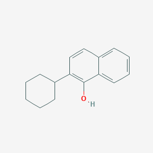 molecular formula C16H18O B15067749 2-Cyclohexylnaphthalen-1-ol CAS No. 64598-35-2