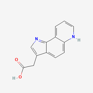 2-(1H-Pyrrolo[2,3-f]quinolin-3-yl)acetic acid