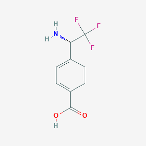 4-((1S)-1-Amino-2,2,2-trifluoroethyl)benzoic acid