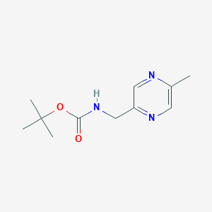 molecular formula C11H17N3O2 B15067779 tert-Butyl ((5-methylpyrazin-2-yl)methyl)carbamate 