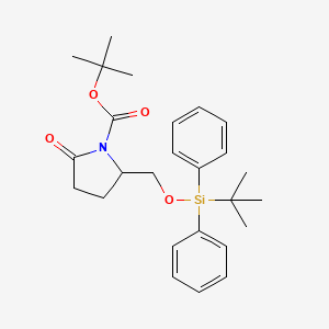 tert-Butoxycarbonyl-5-(tert-butyldiphenylsilanyloxymethyl)pyrrolidin-2-one