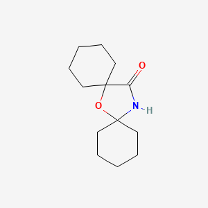 molecular formula C13H21NO2 B15067794 7-Oxa-14-azadispiro(5.1.5.2)pentadecan-15-one CAS No. 7527-61-9