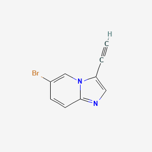 molecular formula C9H5BrN2 B15067841 6-Bromo-3-ethynylimidazo[1,2-a]pyridine 