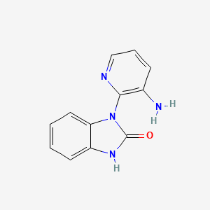 molecular formula C12H10N4O B15067849 1-(3-Aminopyridin-2-yl)-1H-benzo[d]imidazol-2(3H)-one 