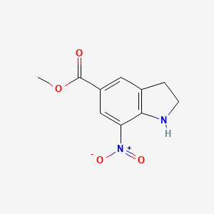 methyl 7-nitro-2,3-dihydro-1H-indole-5-carboxylate