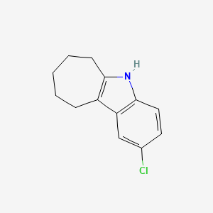 molecular formula C13H14ClN B15067888 2-Chloro-5,6,7,8,9,10-hexahydrocyclohepta[b]indole 