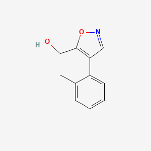 molecular formula C11H11NO2 B1506790 5-(Hydroxymethyl)-4-(o-tolyl)isoxazole CAS No. 1383132-94-2
