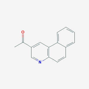 molecular formula C15H11NO B15067900 1-(Benzo[f]quinolin-2-yl)ethanone CAS No. 28707-42-8