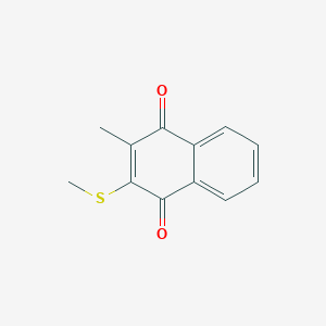 molecular formula C12H10O2S B15067982 2-Methyl-3-(methylsulfanyl)naphthalene-1,4-dione CAS No. 2593-55-7