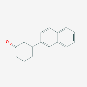 molecular formula C16H16O B15067986 3-(Naphthalen-2-yl)cyclohexan-1-one CAS No. 607375-47-3