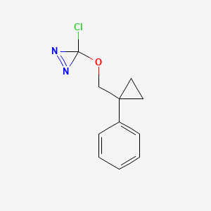 3-Chloro-3-[(1-phenylcyclopropyl)methoxy]-3H-diazirene