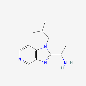 molecular formula C12H18N4 B15068008 1-(1-Isobutyl-1H-imidazo[4,5-c]pyridin-2-yl)ethanamine 