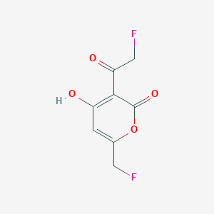 3-(fluoroacetyl)-6-(fluoromethyl)-4-hydroxy-2H-Pyran-2-one