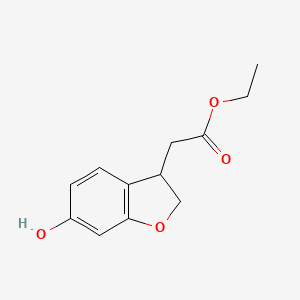 Ethyl 2-(6-hydroxy-2,3-dihydrobenzofuran-3-yl)acetate