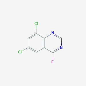 molecular formula C8H3Cl2FN2 B15068035 6,8-Dichloro-4-fluoroquinazoline 