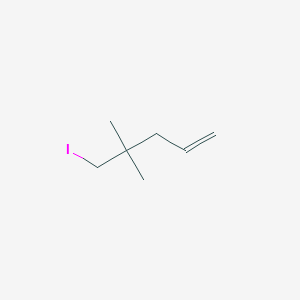 molecular formula C7H13I B15068036 2,2-Dimethylpent-4-enyl iodide 